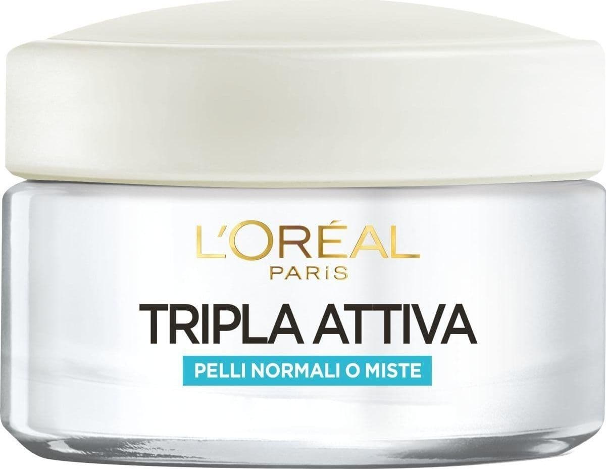 L`Oréal Paris Triple Active Tripla Attiva Crema Idratante Protettiva 50 ML x2 - 2