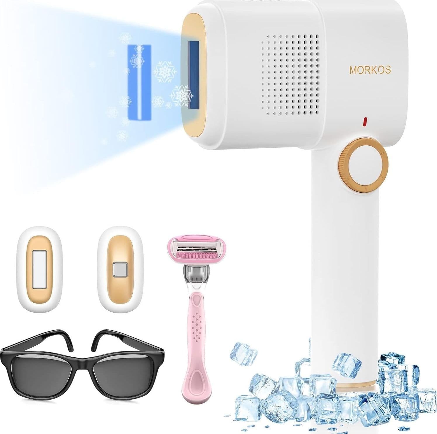 Epilatore Luce Pulsata IPL 999999 Flash Raffreddamento Viso Corpo Uomo Donna - 2