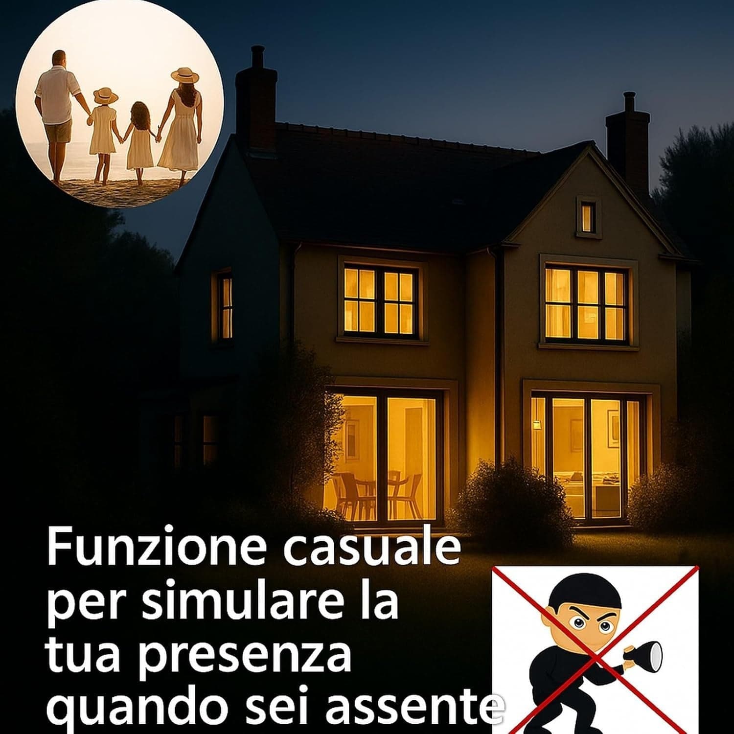 Prese Timer Digitali 2 Programmabili 18 Programmi 16A 3680W LCD Random Casa Luci - 6