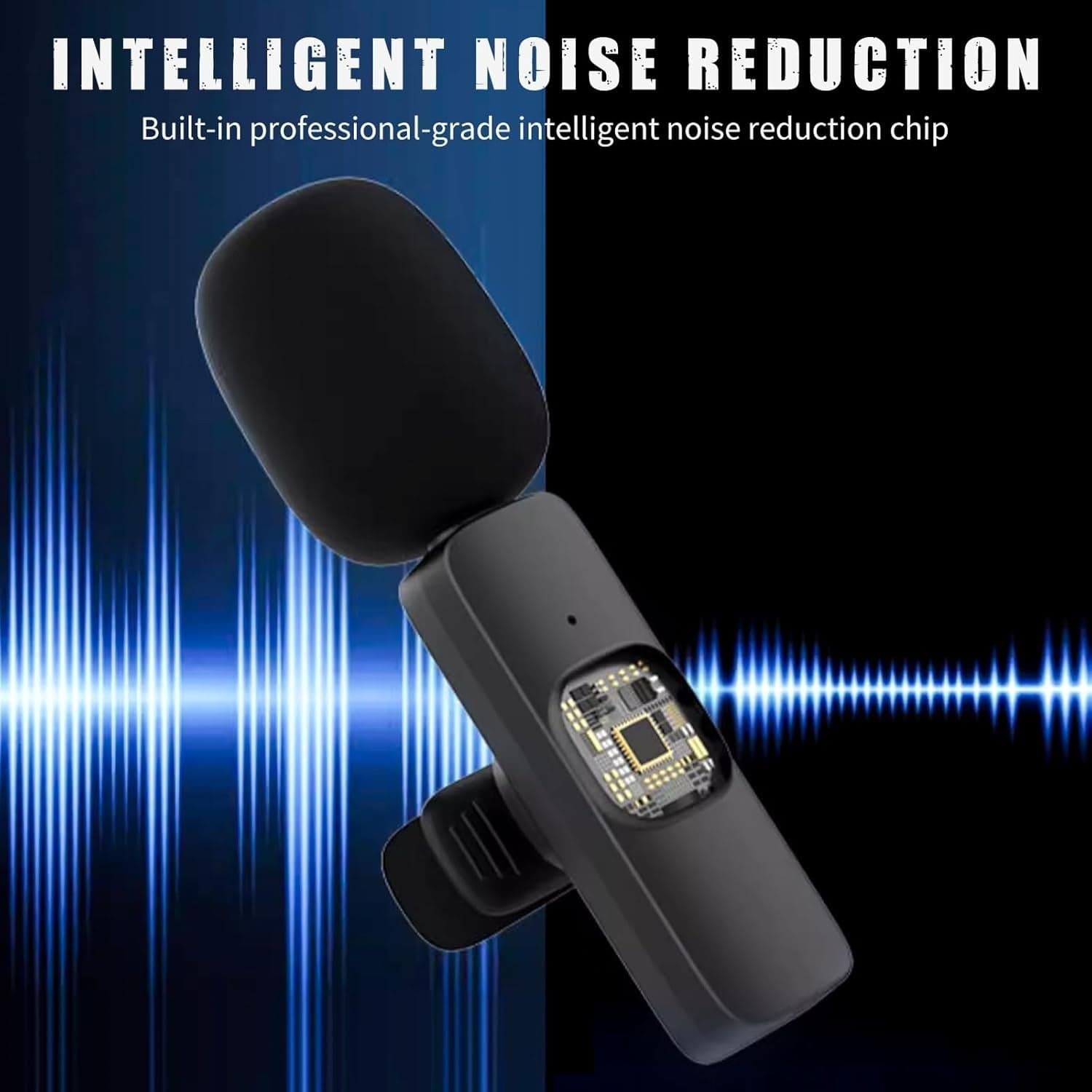 Microfoni Lavalier 2X Wireless USB-C Clip Riduzione Rumore TikTok YouTube - 5