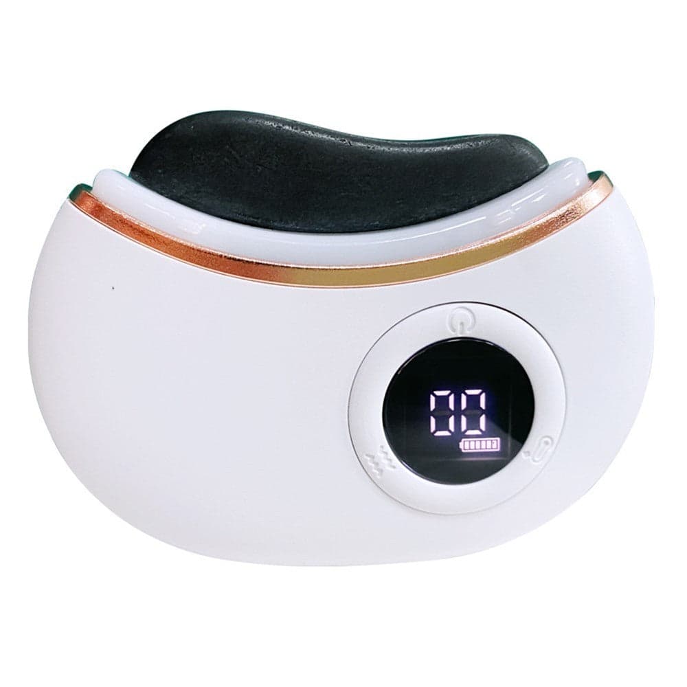 Gua Sha Elettrico Viso GS02 Pietra Rossa Riscaldante Vibrazione Luce Rossa - 7