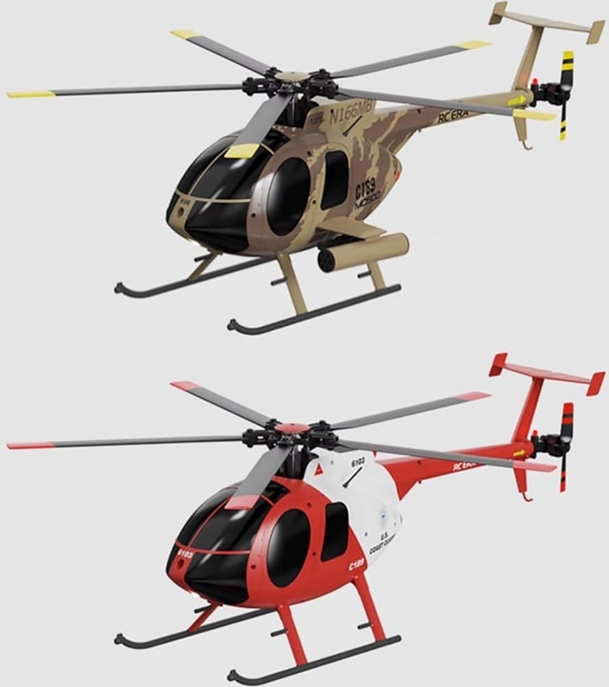 Elicottero Telecomando 1:28 4CH 2.4GHz 6 Assi Brushless 3 Batterie RTF 15min USB - 2