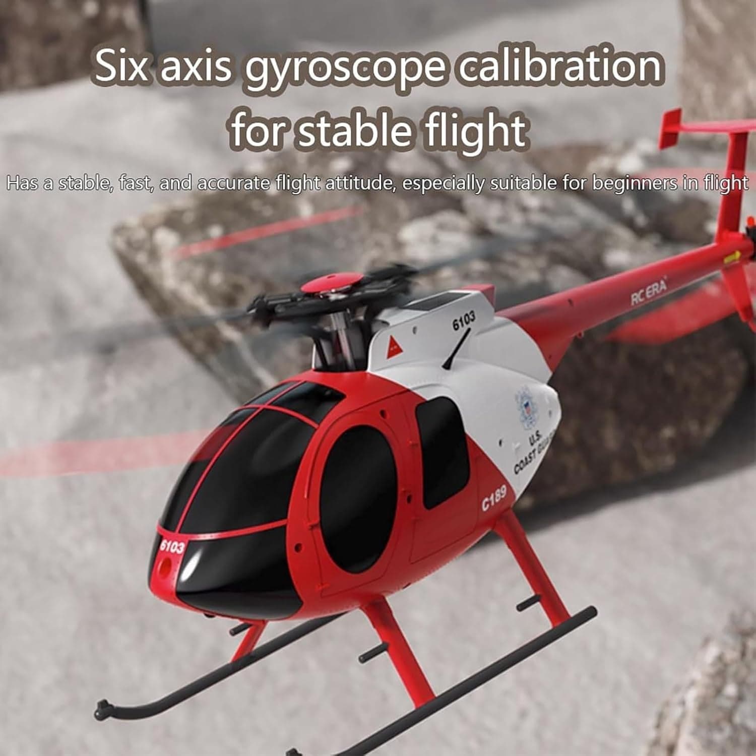 Elicottero Telecomando 1:28 4CH 2.4GHz 6 Assi Brushless 3 Batterie RTF 15min USB - 5