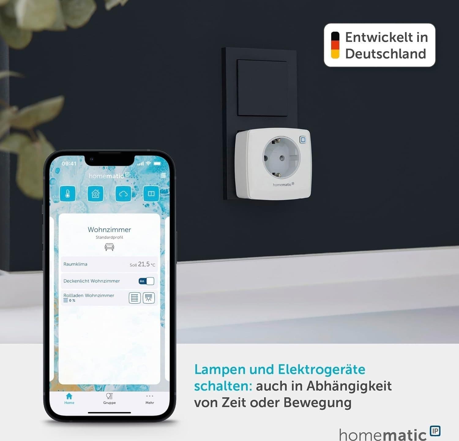 Presa Intelligente Schuko Smart Home App Controllo Vocale Timer Homematic - 5