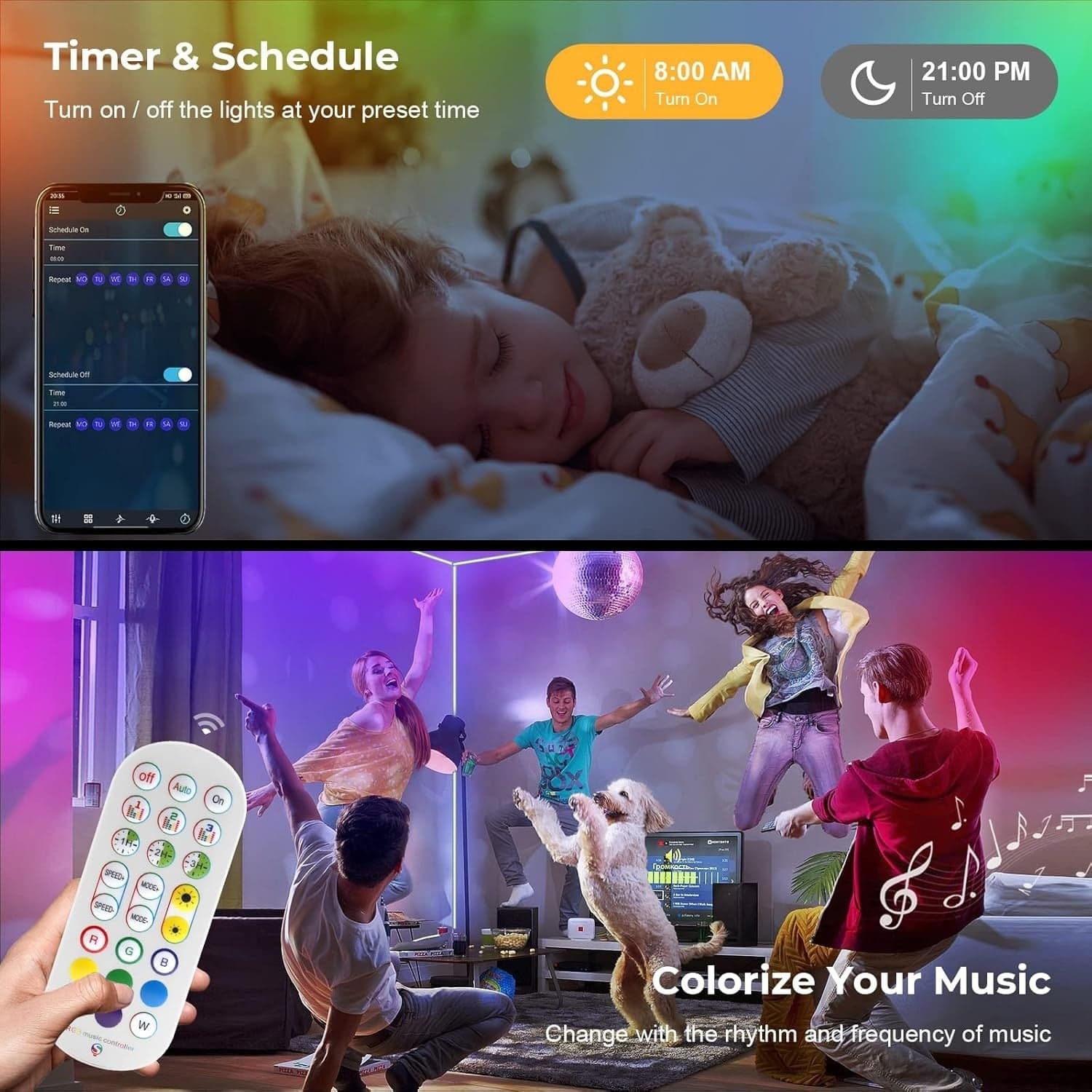 Striscia LED Neon RGBIC 5M 24V Bluetooth App Telecomando IP67 Musica Esterno RGB - 4