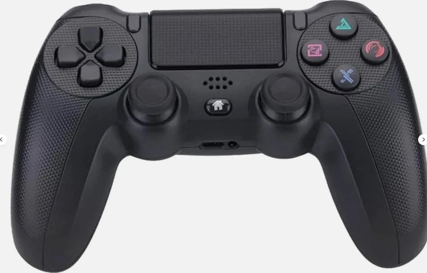 Controller Wireless compatibile con PS4 PS3 PC 6 Assi Touch Cuffie Grip 8pz Nero - 3