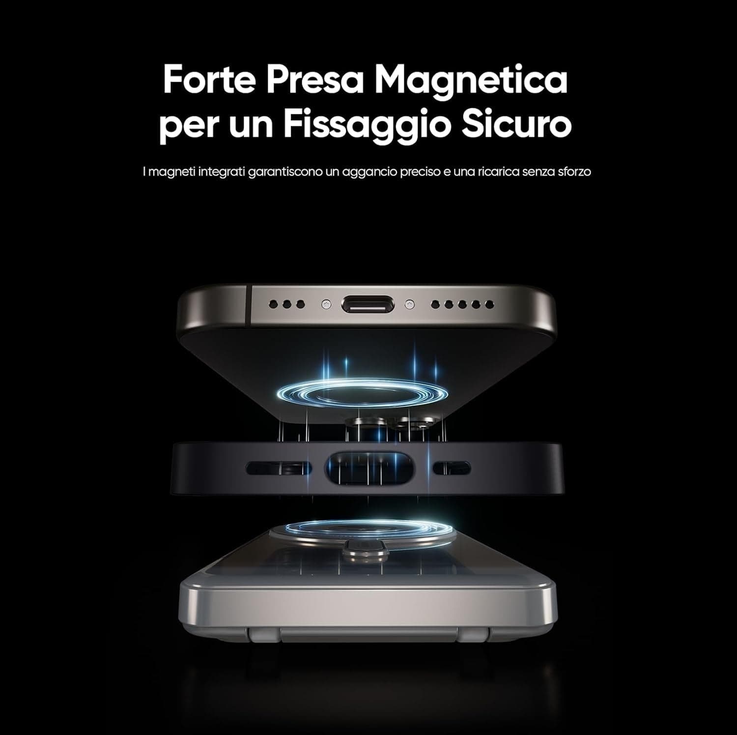 Power Bank MagSafe 10000mAh 5in1 20W Qi 15W USB-C per Apple Watch - 4