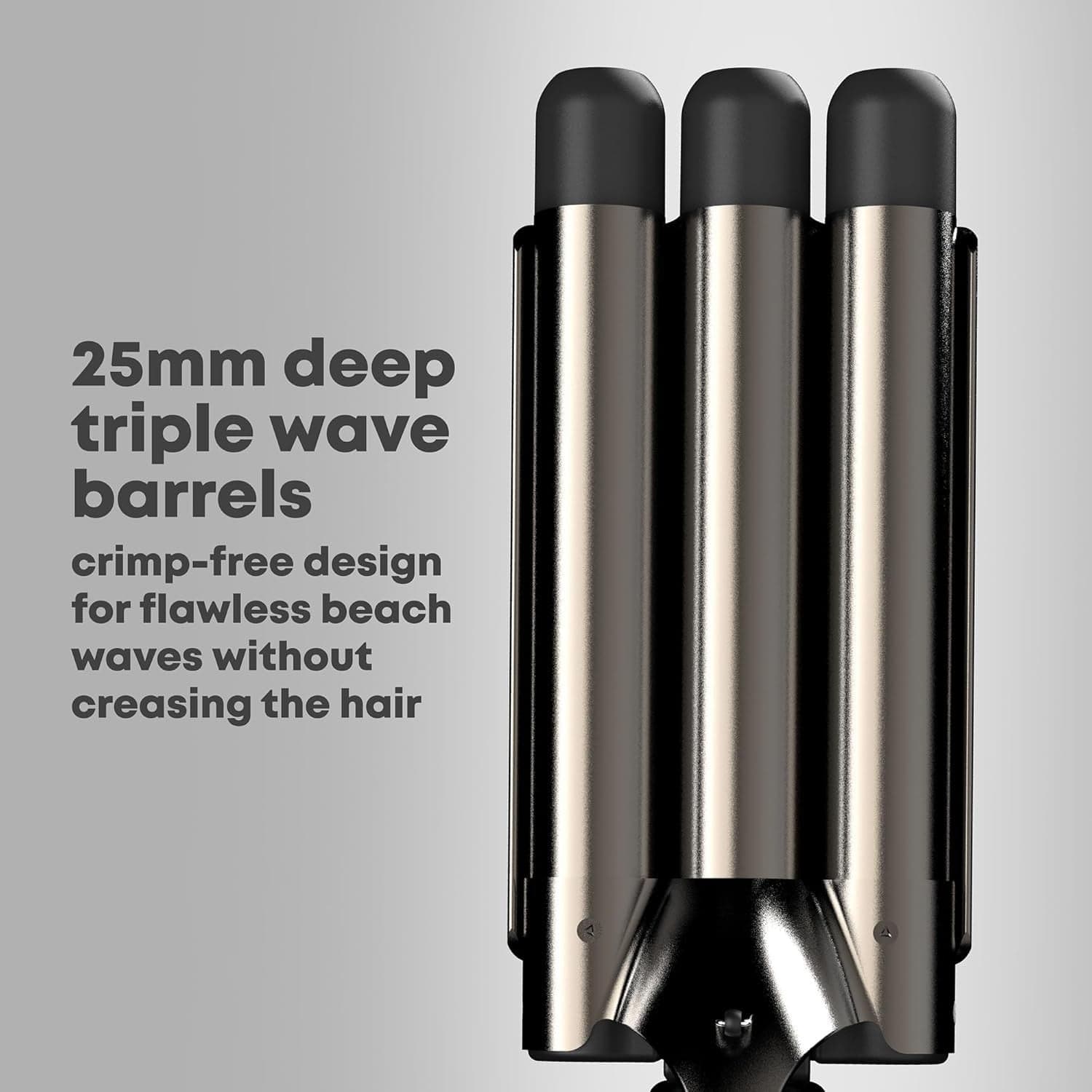 Deep Waver  Arricciacapelli  Piastra per capelli a tripla canna REVAMP Progloss - 4