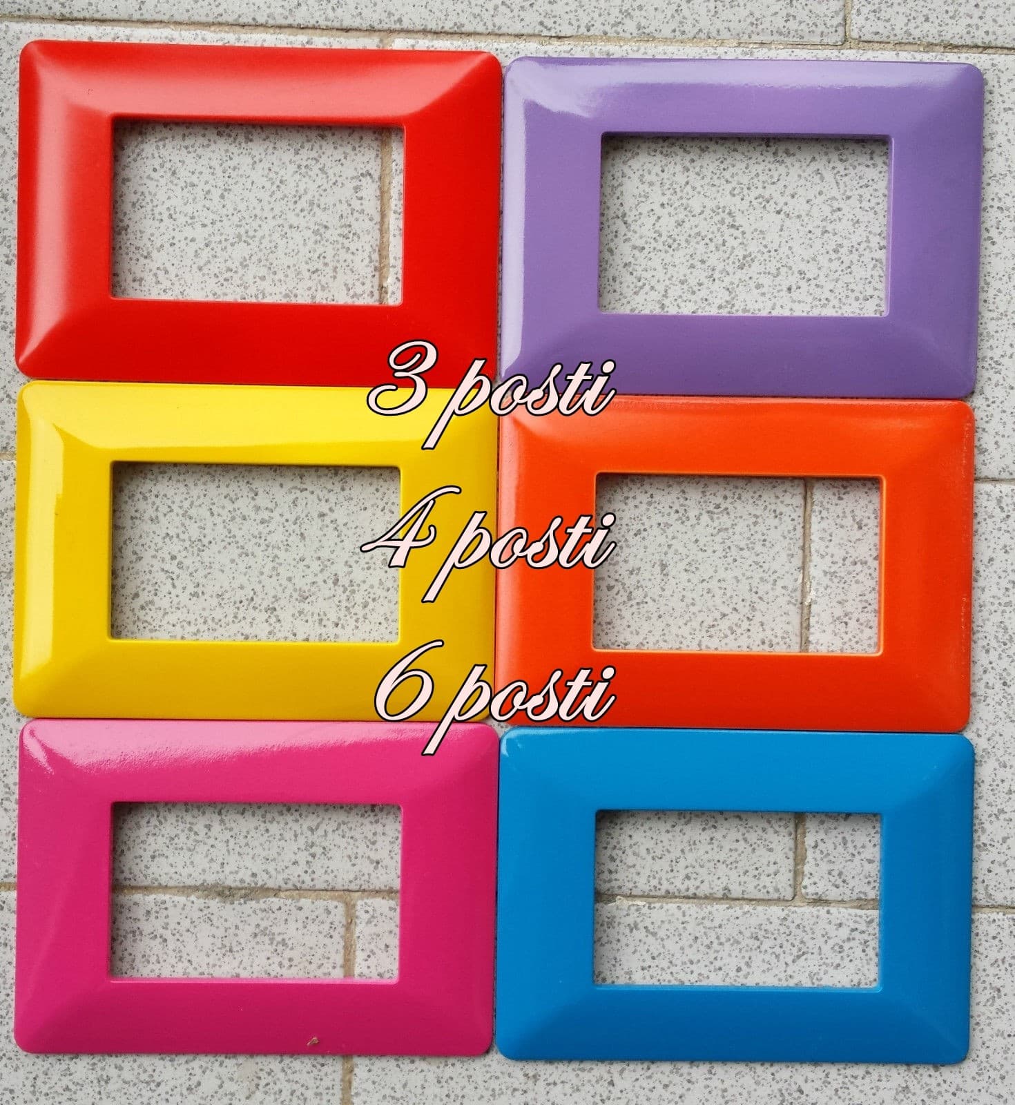 PLACCHE COMPTIBILI MATIX COLORATE IN ABS PER SCATOLE RETTANGOLARI SERIE LUXURY - 35