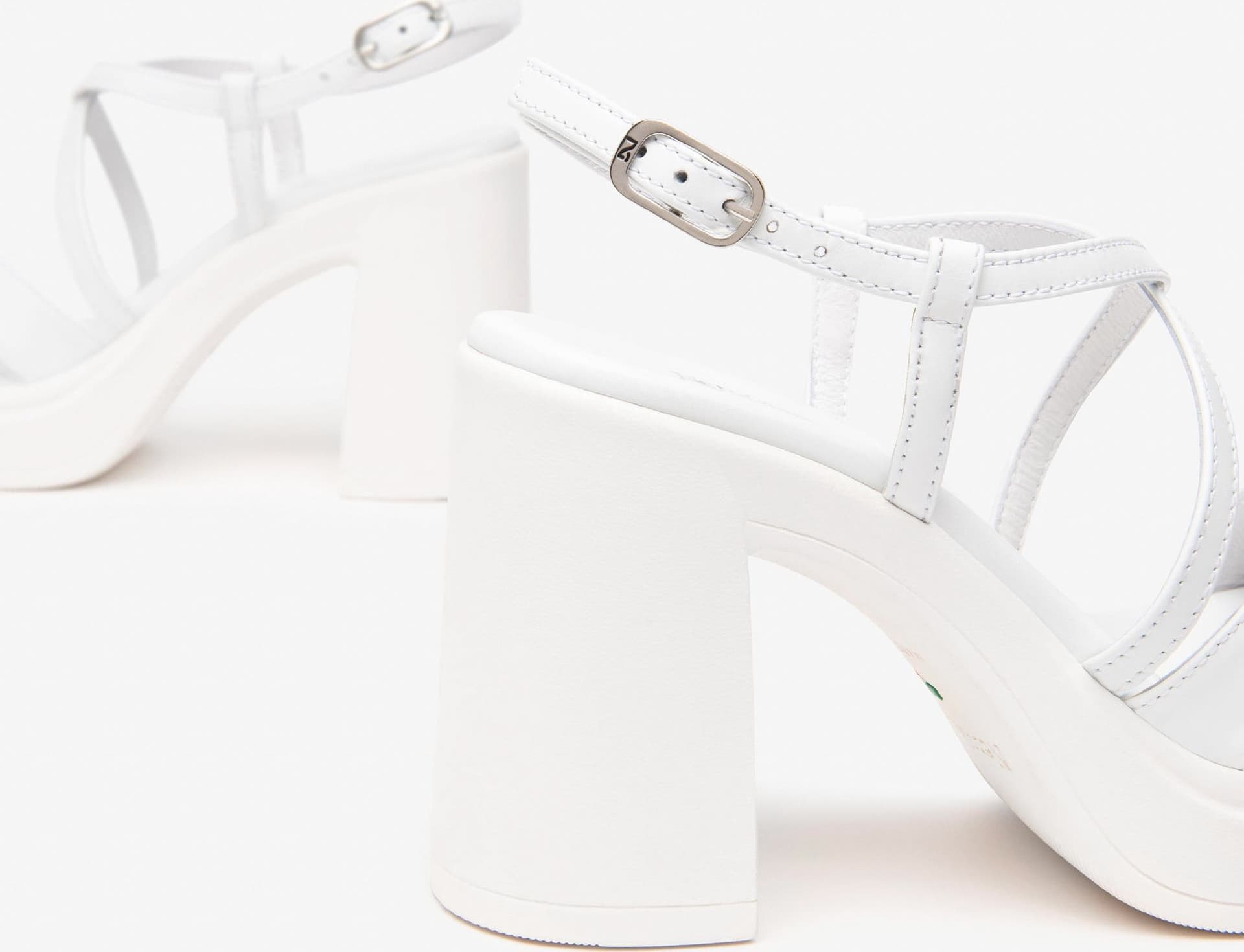 Nero Giardini sandali donna bianco con plateau E513660D707 - 4