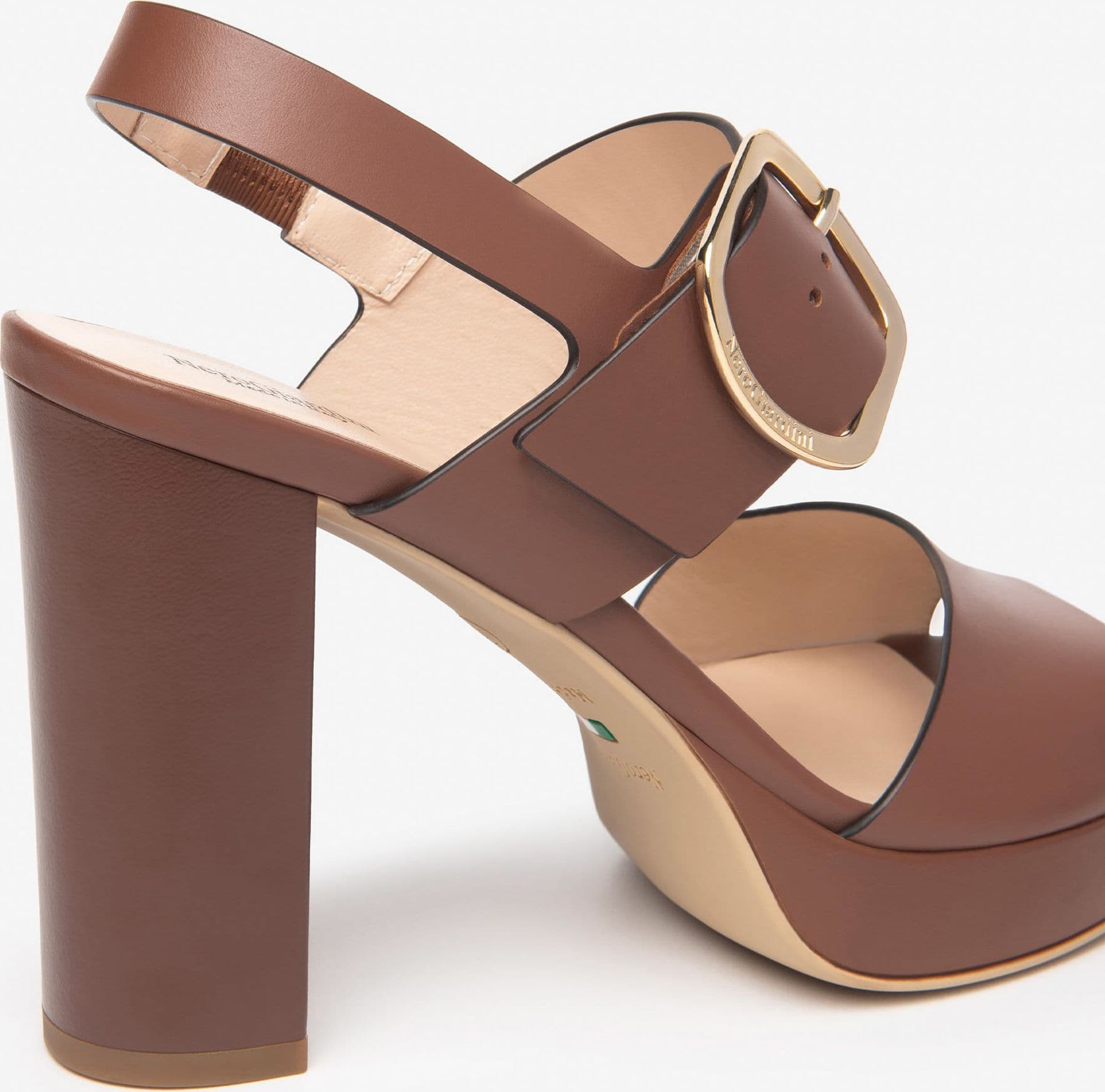 Nero Giardini sandali donna in pelle cuoio E513354D400 - 4