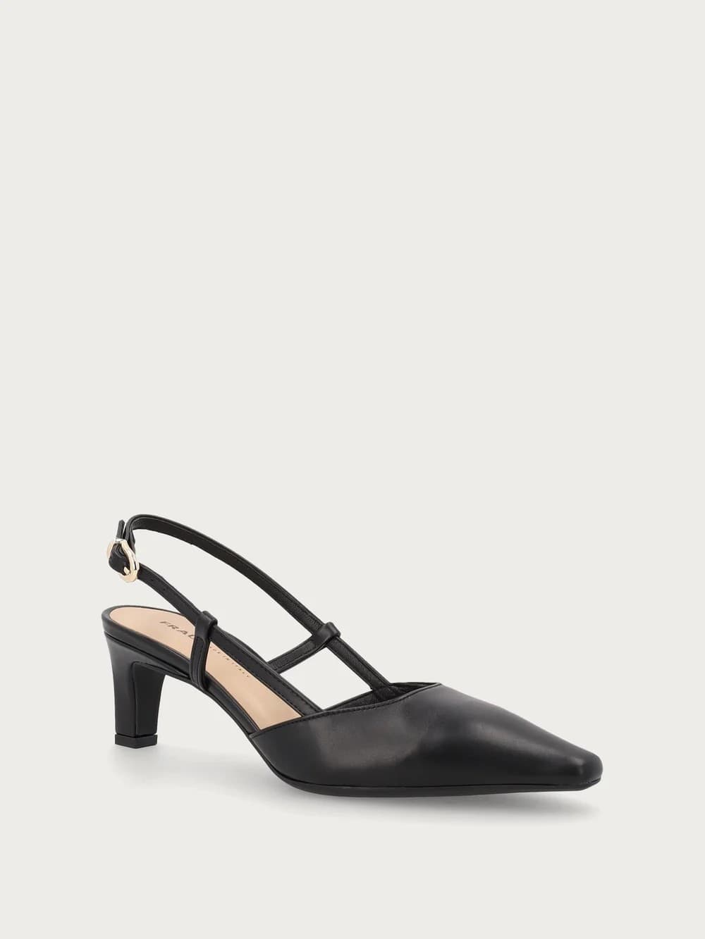 Frau slingback in pelle nero 81M0 - 2
