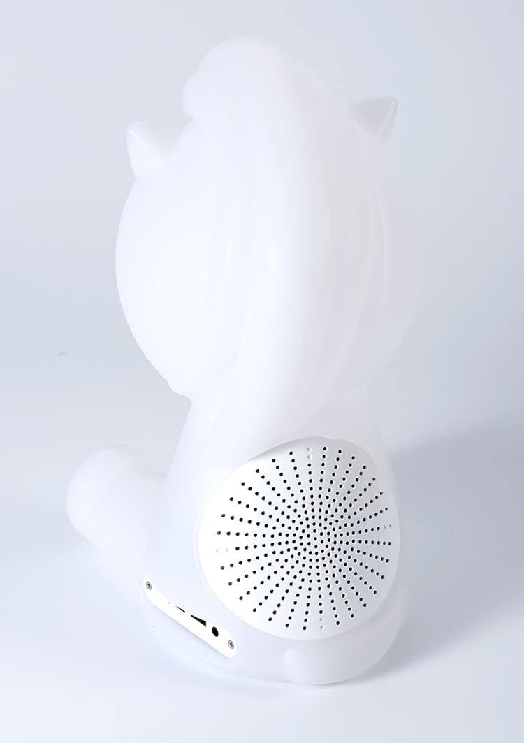 speaker bluetooth luminoso, unicorno, bluetooth version v3.0 - ipx6  aux in con batteria ricaricabile lithium altezza 23 cm - 7