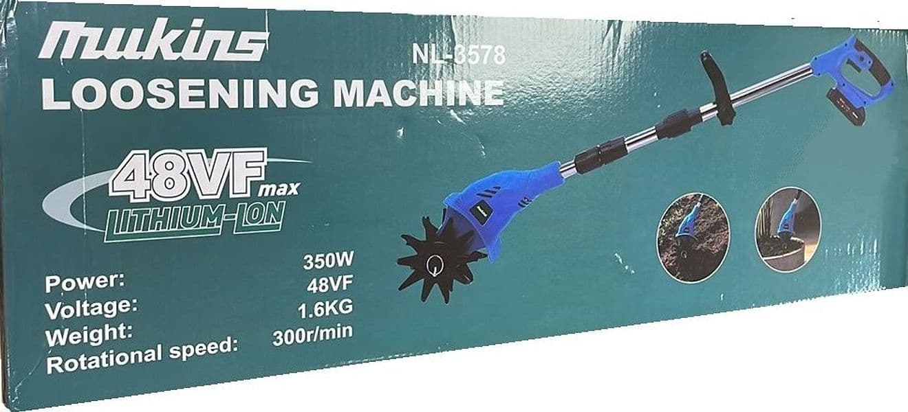 SARCHIATRICE MOTOZAPPA ELETTRICA TELESCOPICA A BATTERIA 48VF CORDLESS PORTATILE NL-3578 - 3