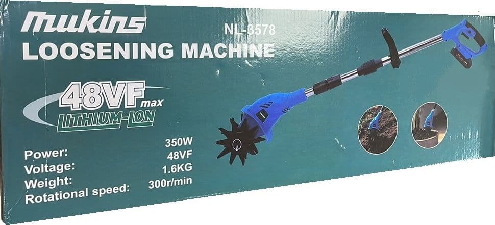 SARCHIATRICE MOTOZAPPA ELETTRICA TELESCOPICA A BATTERIA 48VF CORDLESS PORTATILE NL-3578 - 3