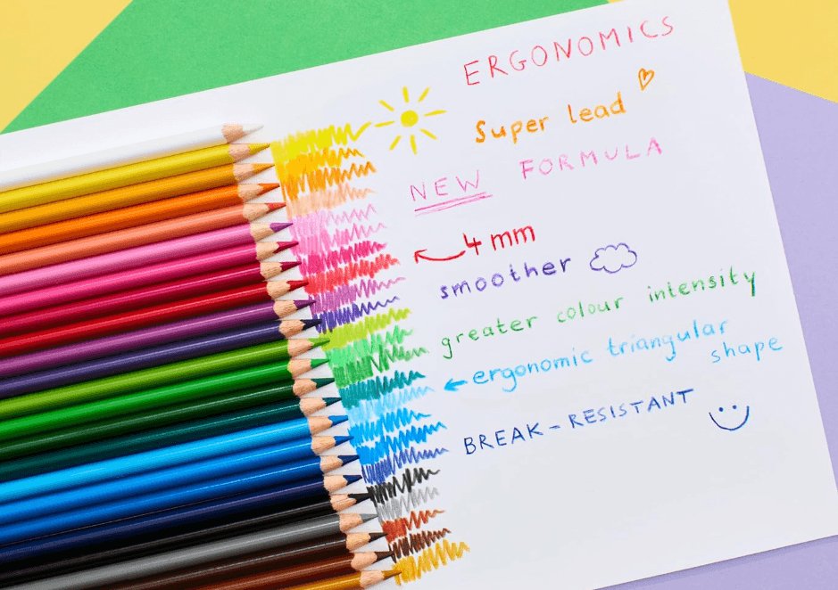 Faber-Castell - Matite Colorate Mina 4.0 Triangolari Ed Ergonomiche Pezzi 12 (116512) - 2