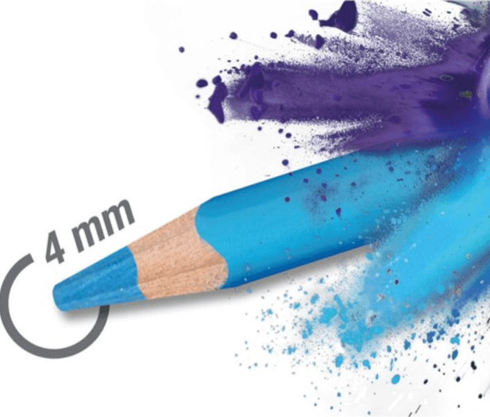 Faber-Castell - Matite Colorate Mina 4.0 Triangolari Ed Ergonomiche Pezzi 12 (116512) - 6