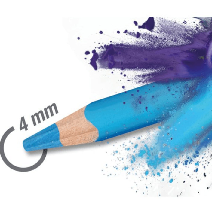 Faber-Castell - Matite Colorate Mina 4.0 Triangolari Ed Ergonomiche Pezzi 12 (116512) - 6