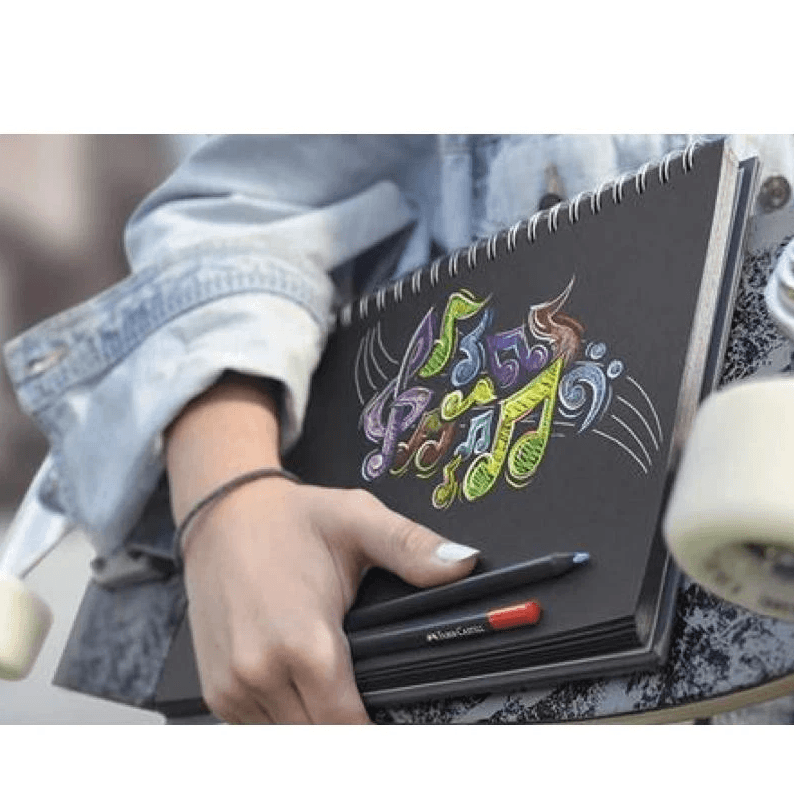 Faber-Castell - Matite colorate black edition astuccio cartone da 36 matite triangolari (116436) - 4