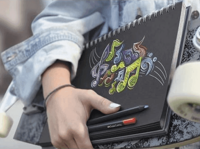 Faber-Castell - Matite colorate black edition astuccio cartone da 24 matite triangolari (116424) - 5