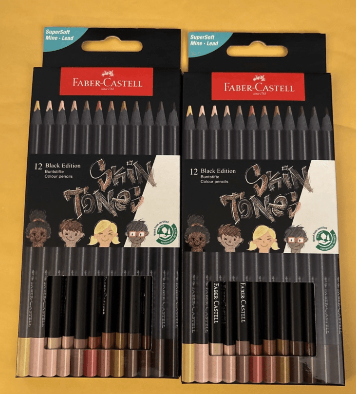 Faber-Castell - Pastelli black edition 12 colori natura con mina 3,3mm e fusto triangolare (116414) - 2