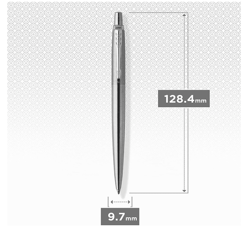 Parker-  Penna Jotter Core Sfera CT Steel - punta M - fusto acciaio - - 6