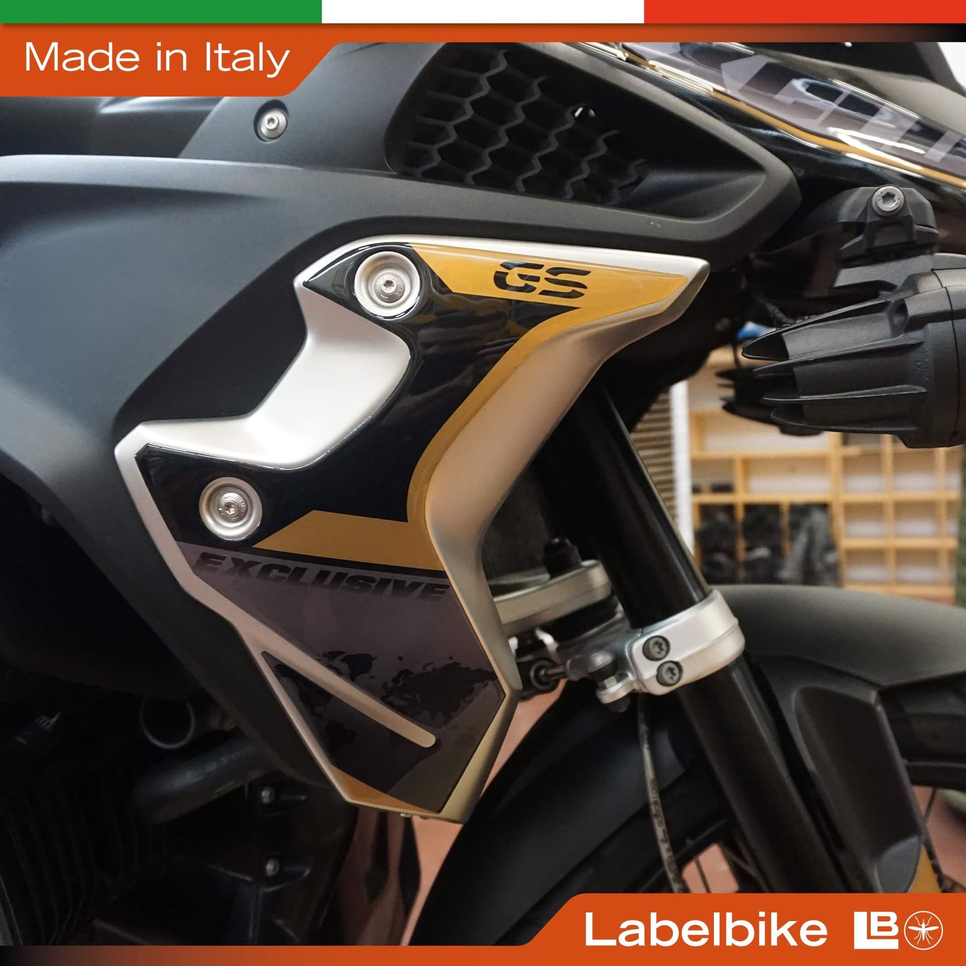 Adesivi 3D Deflettori moto compatibile con Bmw R1250GS Exclusive 2019-2020 - 3