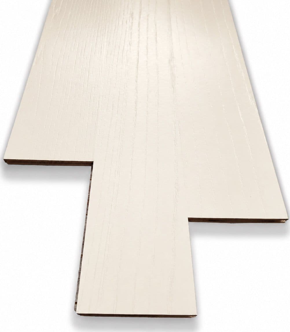 €18,99mq * STOCK GARBELOTTO * Lotto da 19mq di Parquet prefinito in rovere BIANCO Spazzolato SELECT 10x115x600/800 (3,5mm nobile) - 3
