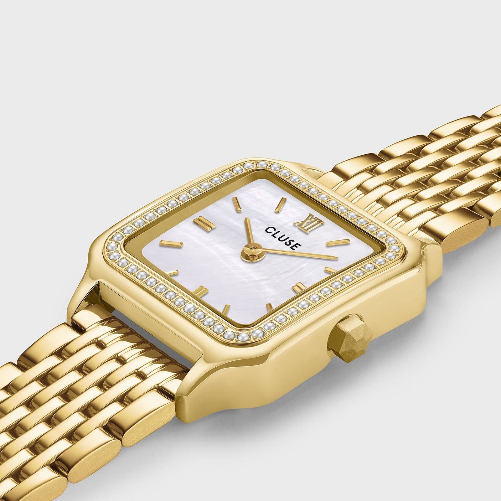 CLUSE - Orologio Gracieuse Petite Watch Steel, Glass Pearls, White, Gold Colour - 2