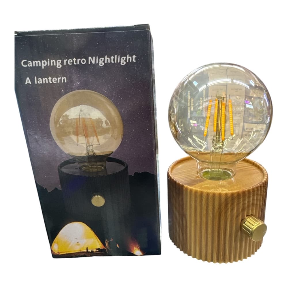MINI LANTERNA LAMPADA DECORATIVA LAMPADINA STILE RETRÒ LUCE CALDA NOTTURNA DA CAMPEGGIO - 3
