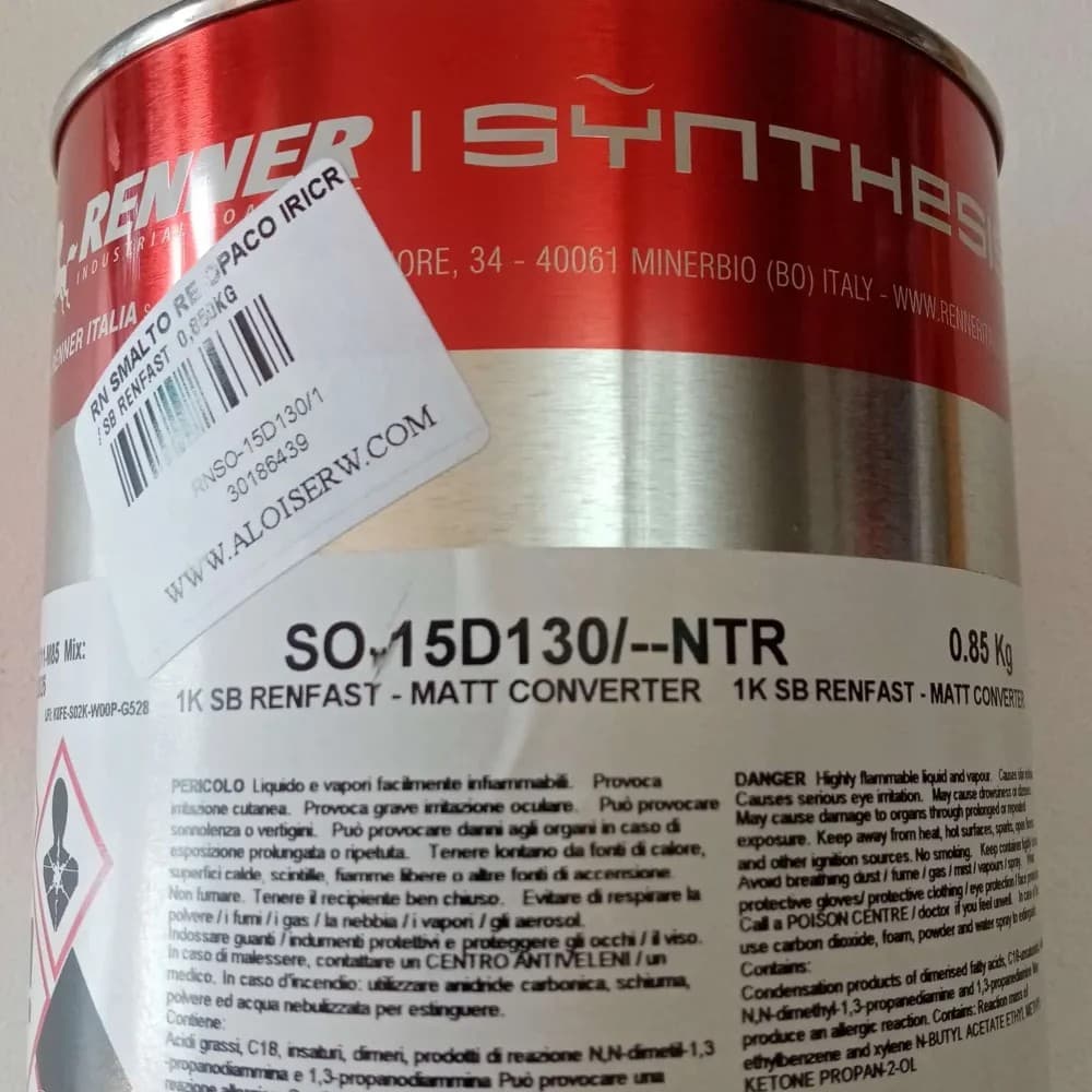 Renner Renfast 1kg smalto opaco - tutti i Ral 2000 - base nitro a rapida essiccazione - 2