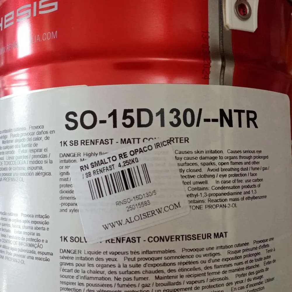 Renner Renfast 5kg smalto opaco - tutti i Ral 2000 - base nitro a rapida essiccazione - 4