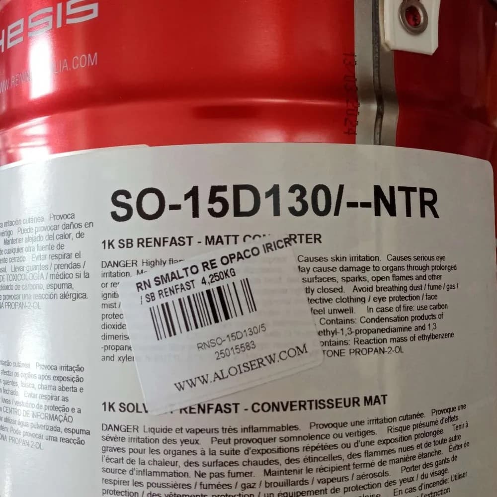 Renner Renfast 5kg smalto opaco - tutti i Ral 4000 - base nitro a rapida essiccazione - 4