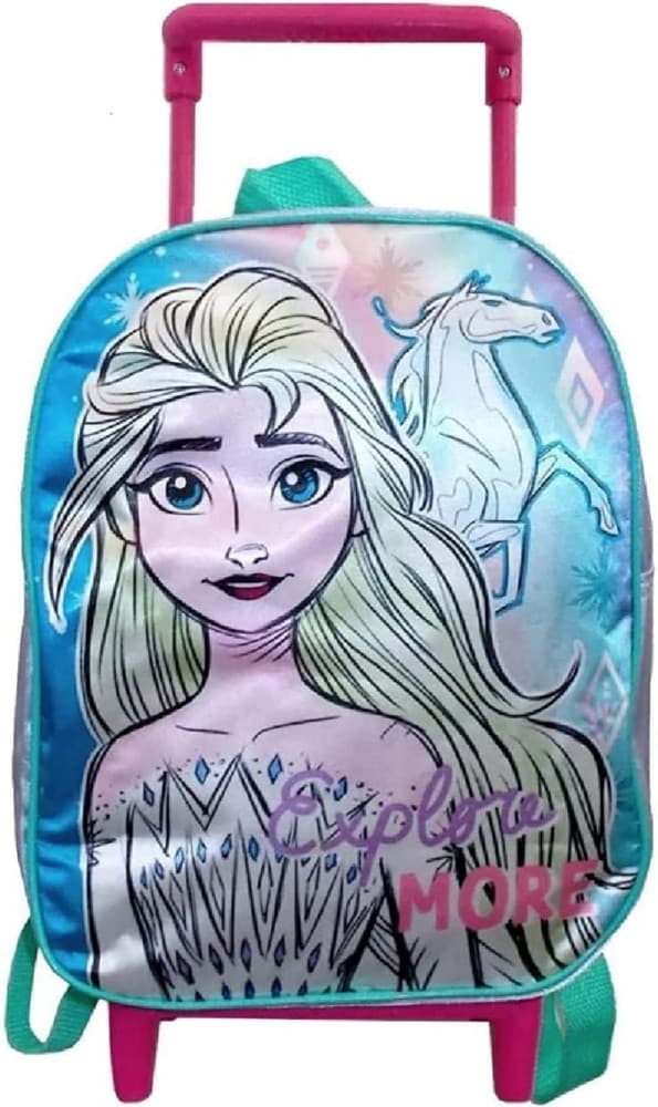 ZAINO ASILO TROLLEY ELSA FROZEN PER BAMBINE ZAINETTO VIAGGI SCUOLA VACANZE 1000ET281404 - 3
