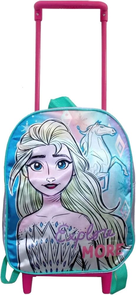 ZAINO ASILO TROLLEY ELSA FROZEN PER BAMBINE ZAINETTO VIAGGI SCUOLA VACANZE 1000ET281404 - 4