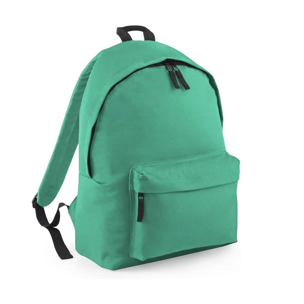 ZAINO UNISEX TINTA UNITA ZAINETTO SPORTIVO CON TASCA FRONTALE ZIP PER SCUOLA TEMPO LIBERO - 17