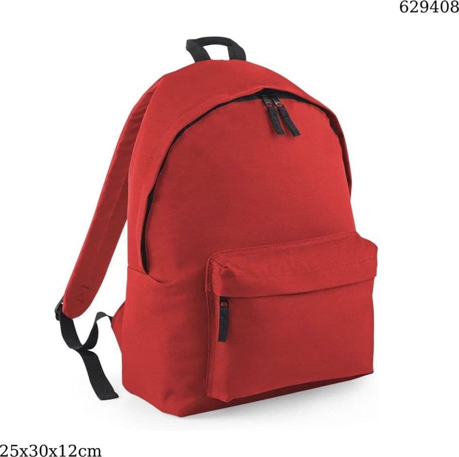ZAINO UNISEX TINTA UNITA ZAINETTO SPORTIVO CON TASCA FRONTALE ZIP PER SCUOLA TEMPO LIBERO - 20