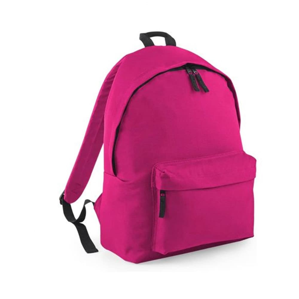ZAINO UNISEX TINTA UNITA ZAINETTO SPORTIVO CON TASCA FRONTALE ZIP PER SCUOLA TEMPO LIBERO - 4