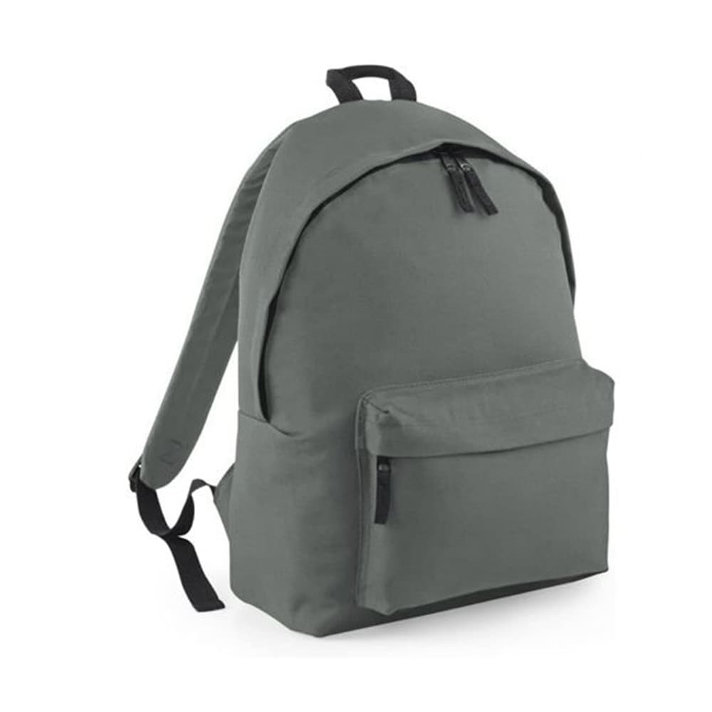ZAINO UNISEX TINTA UNITA ZAINETTO SPORTIVO CON TASCA FRONTALE ZIP PER SCUOLA TEMPO LIBERO - 8