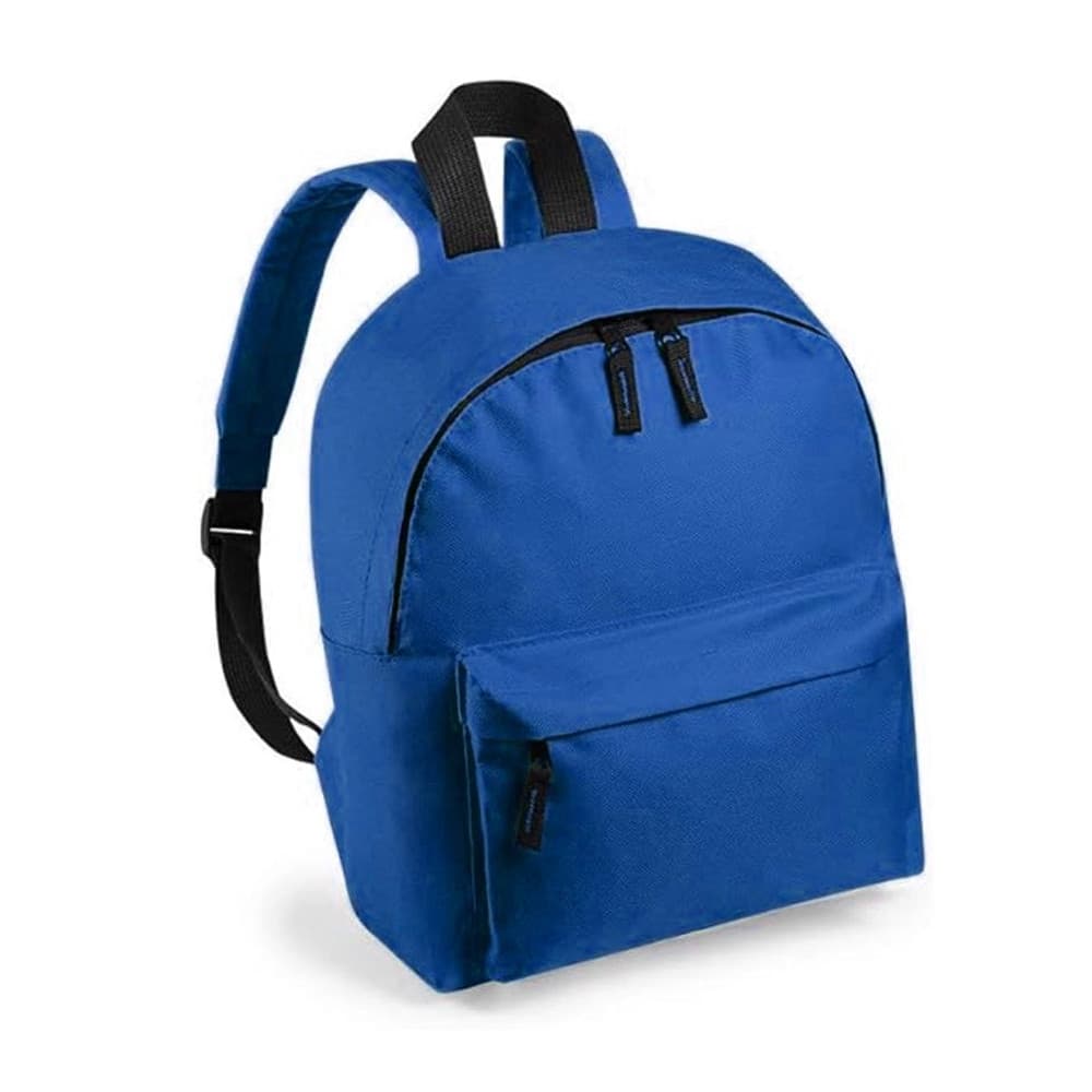 ZAINO UNISEX TINTA UNITA ZAINETTO SPORTIVO CON TASCA FRONTALE ZIP PER SCUOLA TEMPO LIBERO - 10