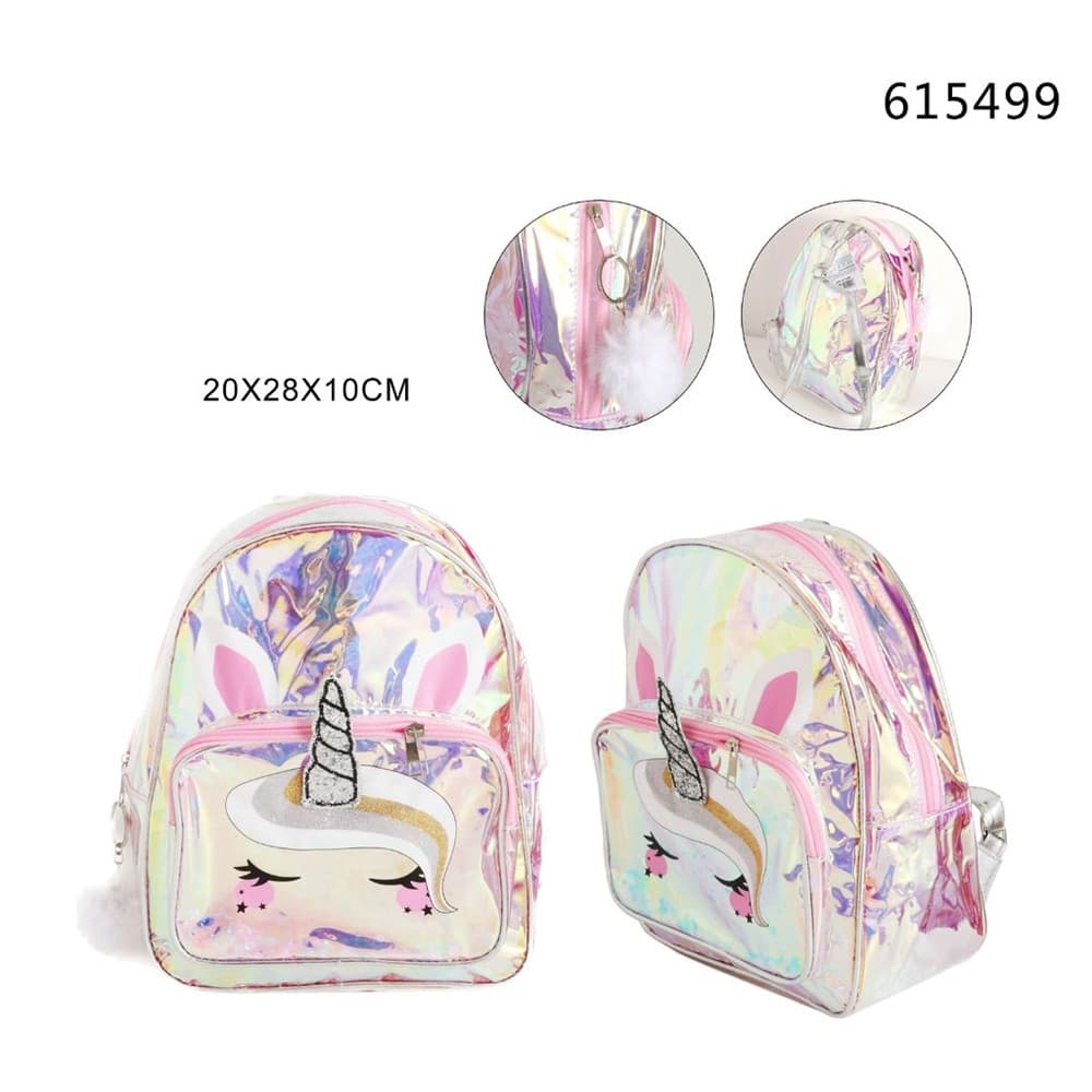 ZAINO OLOGRAFICO DESIGN UNICORNO ZAINETTO BORSA SCOLASTICA PER RAGAZZE VIAGGIO 615499 - 3