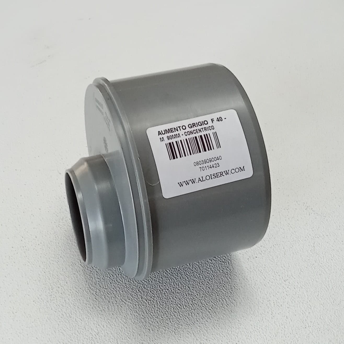 Aumento F 40 x M 90mm raccordo eccentrico con guarnizione - 3
