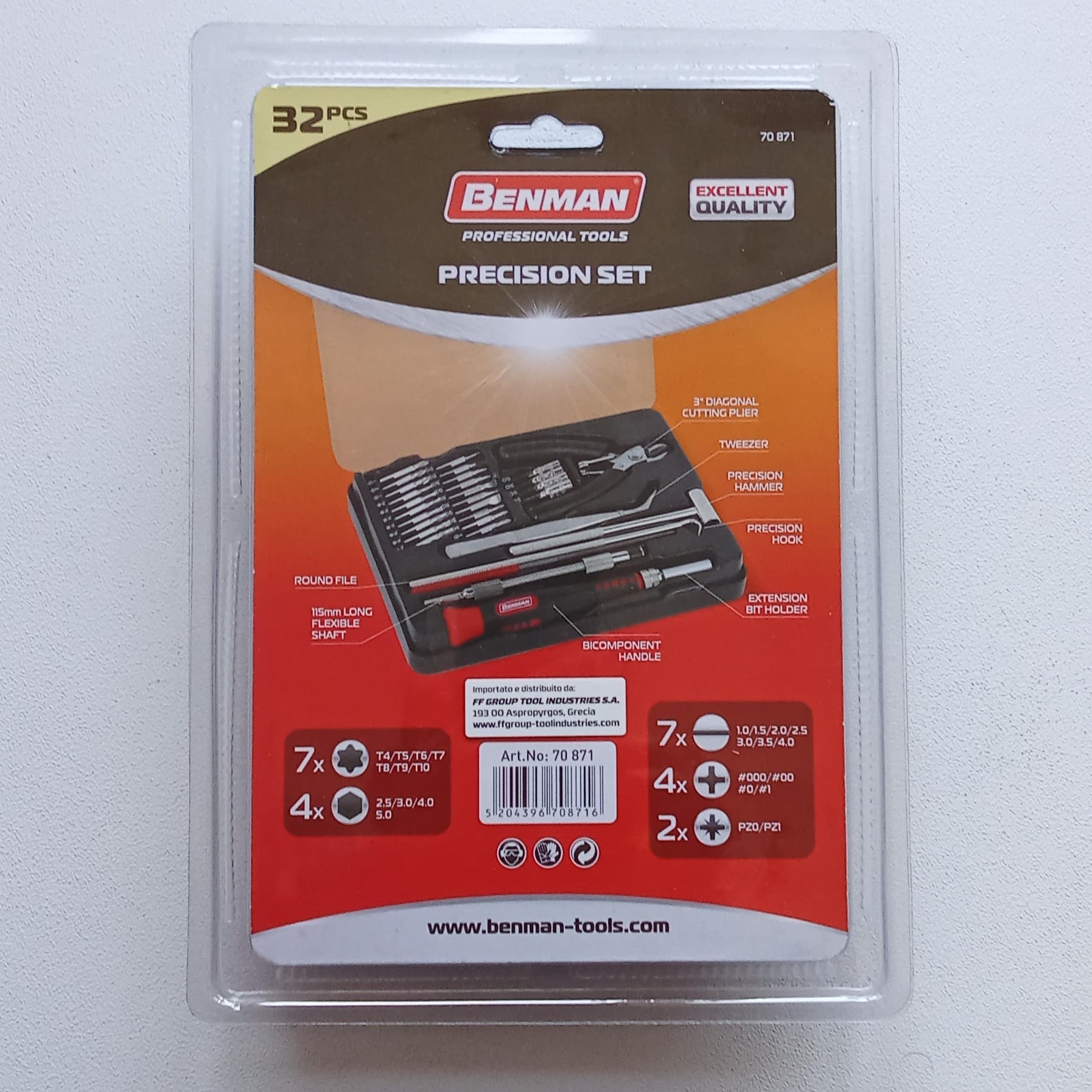 Benman Set Utensili Precisione 32 Pezzi in Acciaio CR-V con Custodia - 6