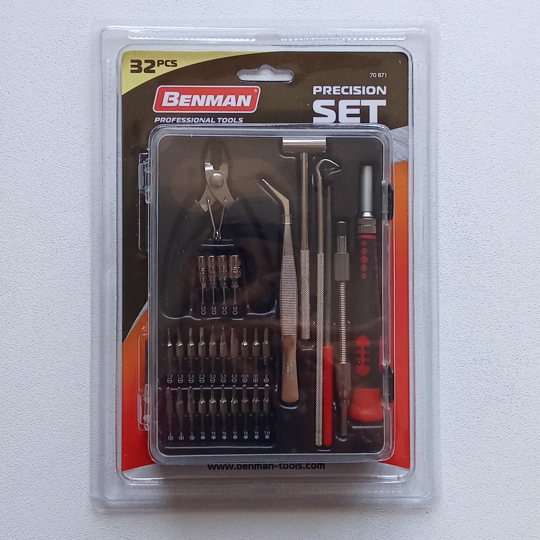 Benman Set Utensili Precisione 32 Pezzi in Acciaio CR-V con Custodia - 7
