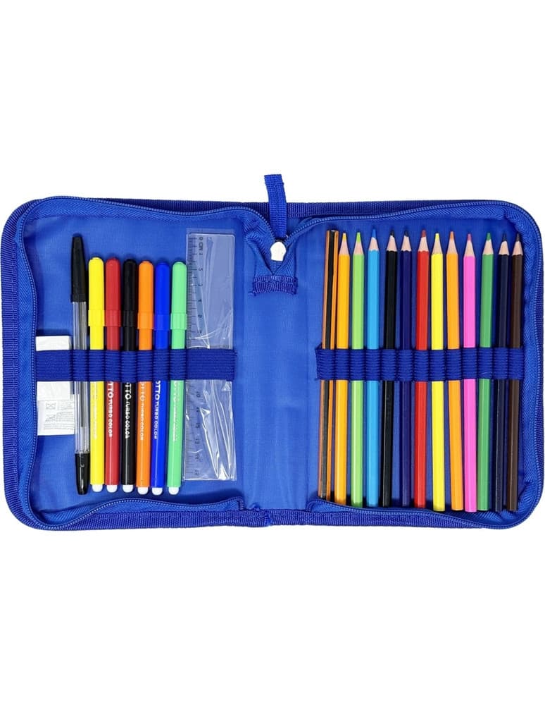 ASTUCCIO A 1 ZIP CERNIERA RIEMPITO GRAFICA AVENGERS CON CANCELLERIA SCUOLA BAMBINI 958167 - 3