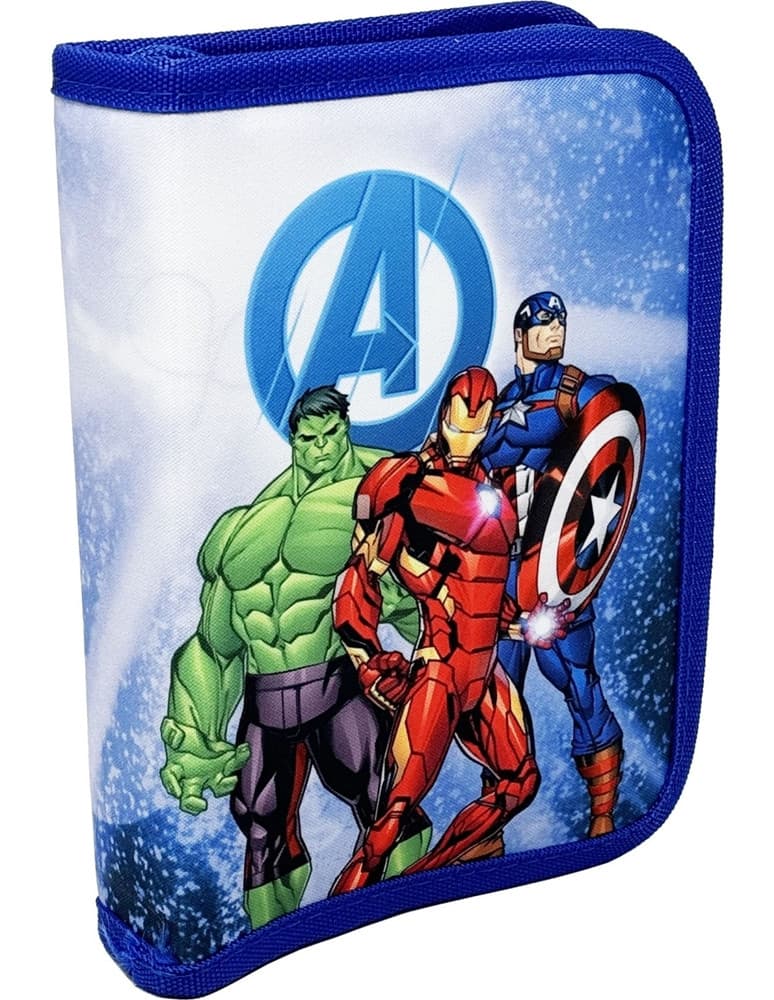 ASTUCCIO A 1 ZIP CERNIERA RIEMPITO GRAFICA AVENGERS CON CANCELLERIA SCUOLA BAMBINI 958167 - 5