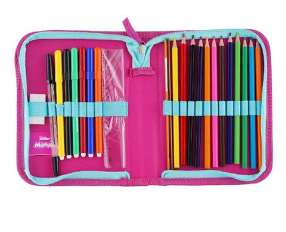 ASTUCCIO A 1 ZIP CERNIERA RIEMPITO GRAFICA MINNIE MOUSE CANCELLERIA SCUOLA BAMBINE 958228 - 4