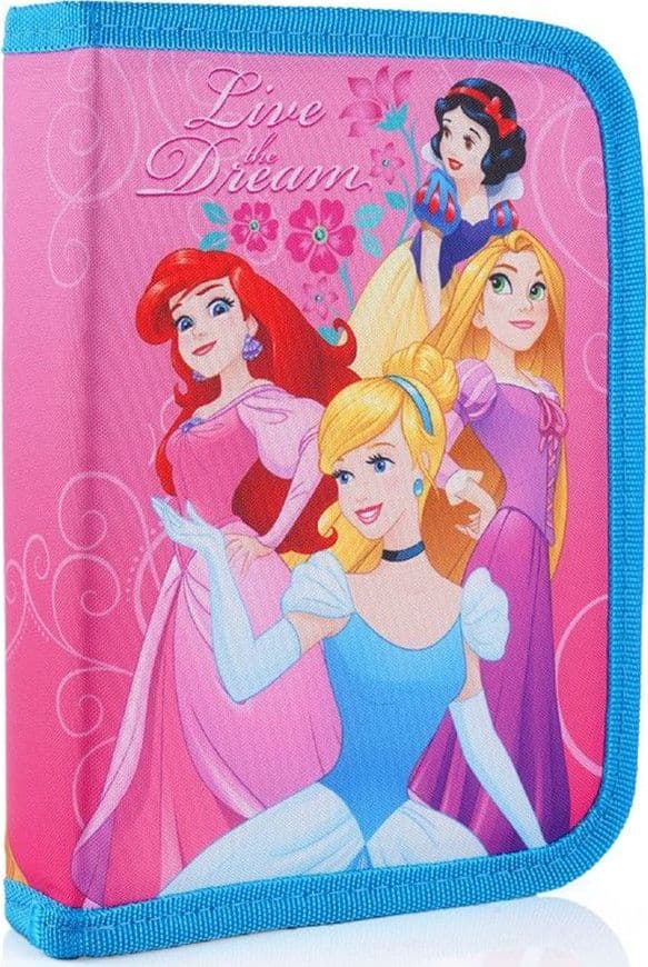 ASTUCCIO A 1 ZIP CERNIERA RIEMPITO GRAFICA PRINCIPESSE CANCELLERIA SCUOLA BAMBINE 958235 - 2