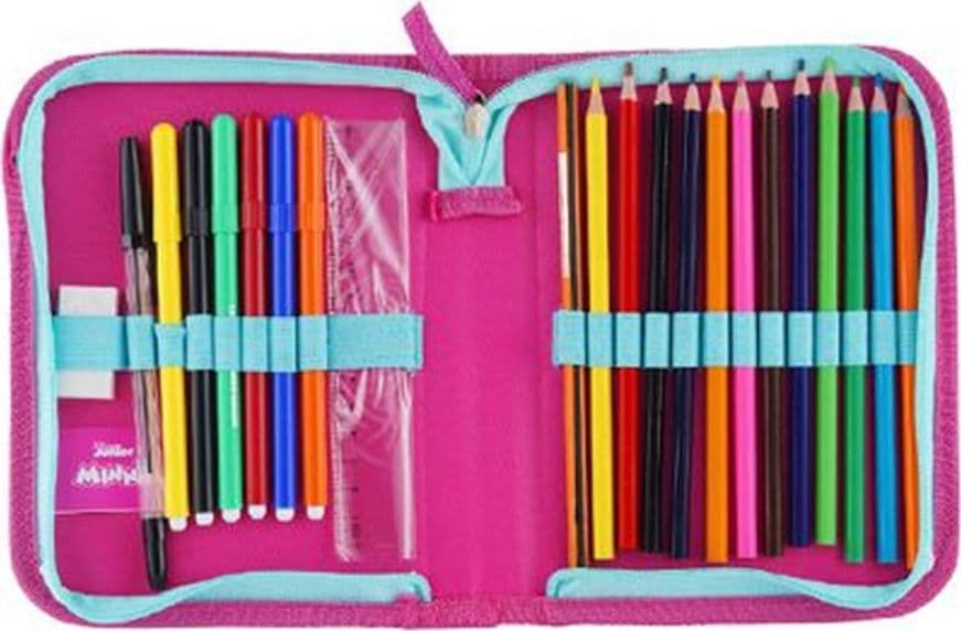 ASTUCCIO A 1 ZIP CERNIERA RIEMPITO GRAFICA PRINCIPESSE CANCELLERIA SCUOLA BAMBINE 958235 - 3