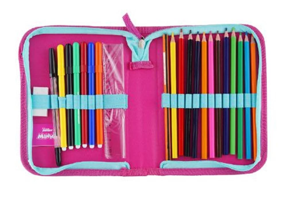 ASTUCCIO A 1 ZIP CERNIERA RIEMPITO GRAFICA PRINCIPESSE CANCELLERIA SCUOLA BAMBINE 958235 - 3